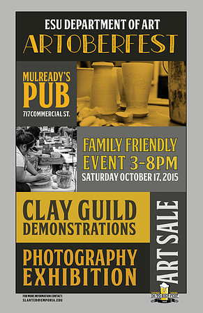Event Poster - ESU Department of Art, Artoberfest