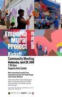 Event Poster - Emporia State University Department of Art Internship, Emporia Mural Project